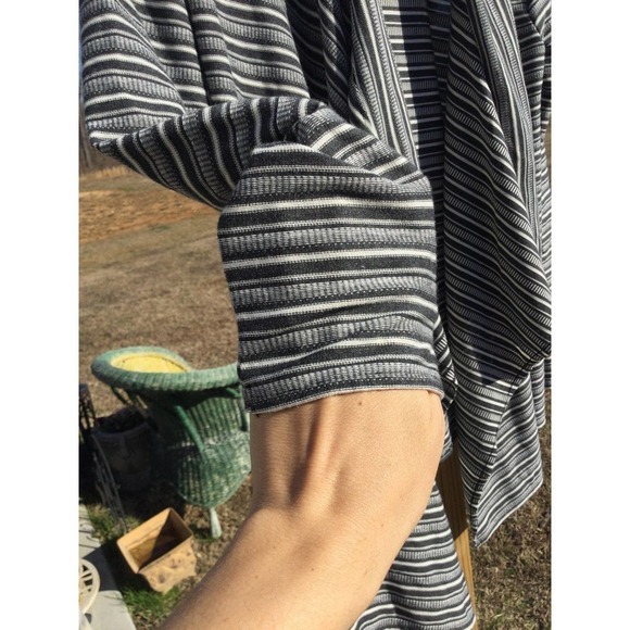 O’Neill size medium open striped cardigan women comfy business casual m woman - Picture 4 of 9